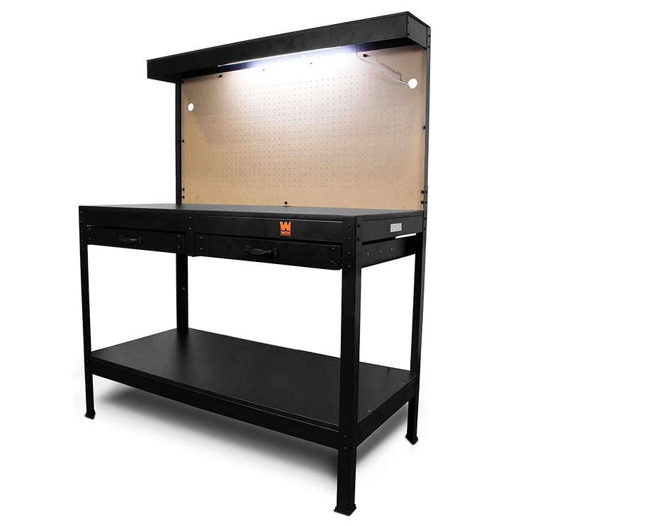 WEN WB4723 Workbench with Power Outlets and Light